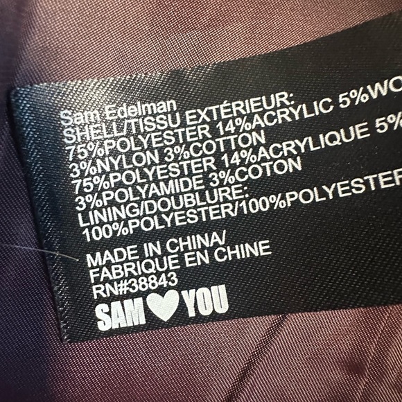 Sam Edelman Western Fringe Blazer Jacket Oversized Womens Medium Southwestern - Picture 6 of 7